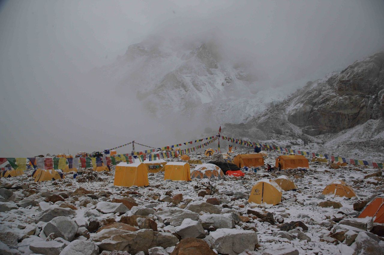 Advanced base camp Advanced base camp