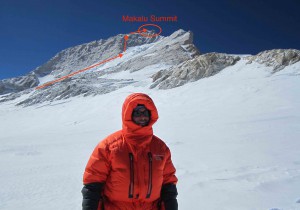 Fred Roux with Makalu in the background