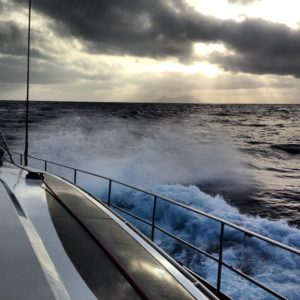 Sailing past Isla De Alegranza