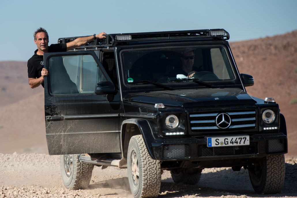 Trip to the North of Namibia on six Mercedes Benz cars.G350,G500